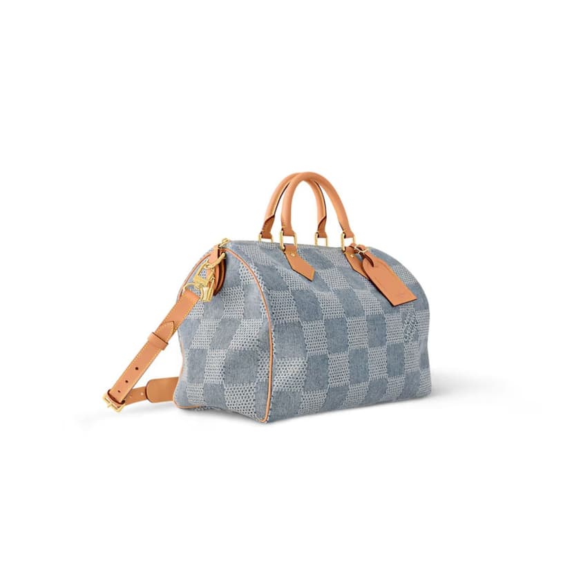 Louis Vuitton Speedy 40 Bandoulière Denim For Men 40cm/ 16in N40701