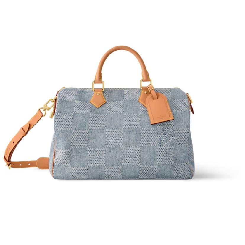 Louis Vuitton Speedy 40 Bandoulière Denim For Men 40cm/ 16in N40701