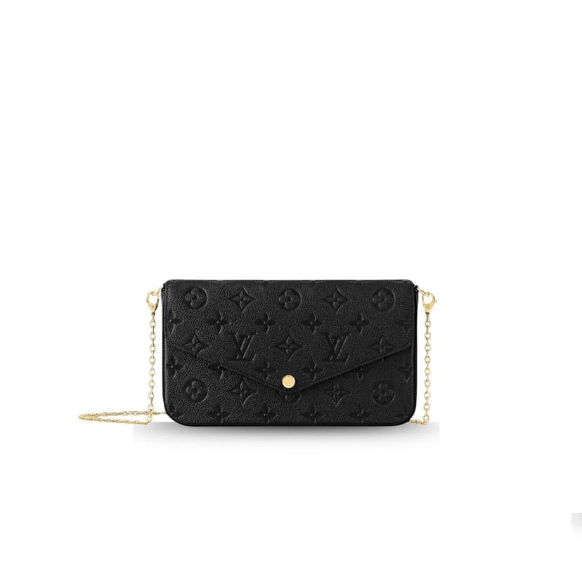 Louis Vuitton Félicie Pochette Monogram Empreinte Black For Women 21cm/8.3in M82477