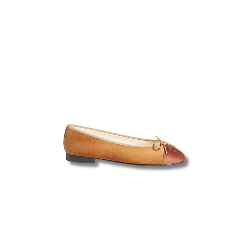 Chanel Ballet Flats Brown For Women G02819 B17354 NZA09