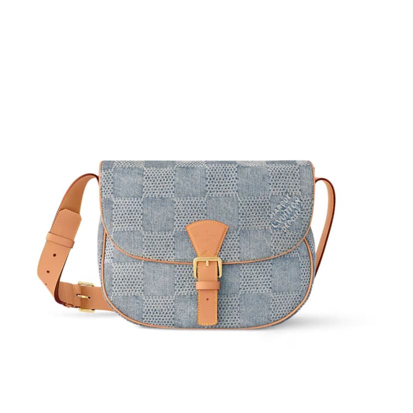 Louis Vuitton Montsouris Messenger MM Denim For Men 35cm/14in N40743