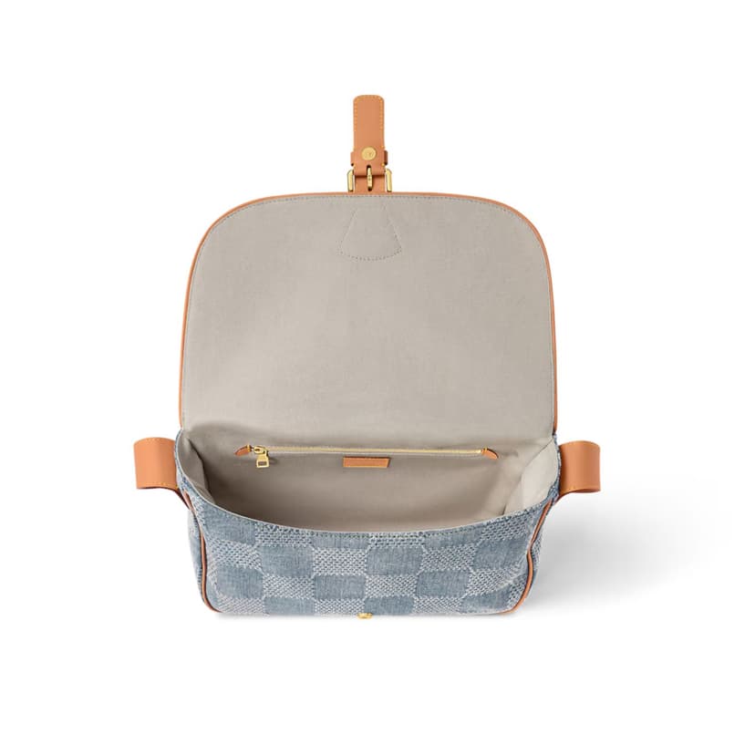 Louis Vuitton Montsouris Messenger MM Denim For Men 35cm/14in N40743