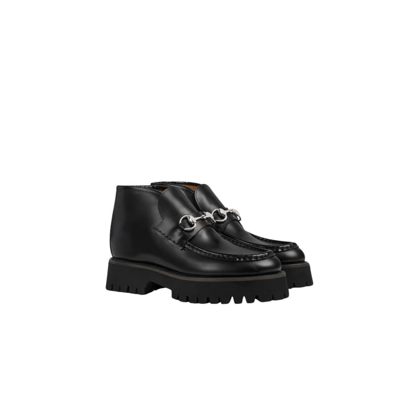 Gucci Ankle With Horsebit Boots Black For Women - 764204 DS800 1000