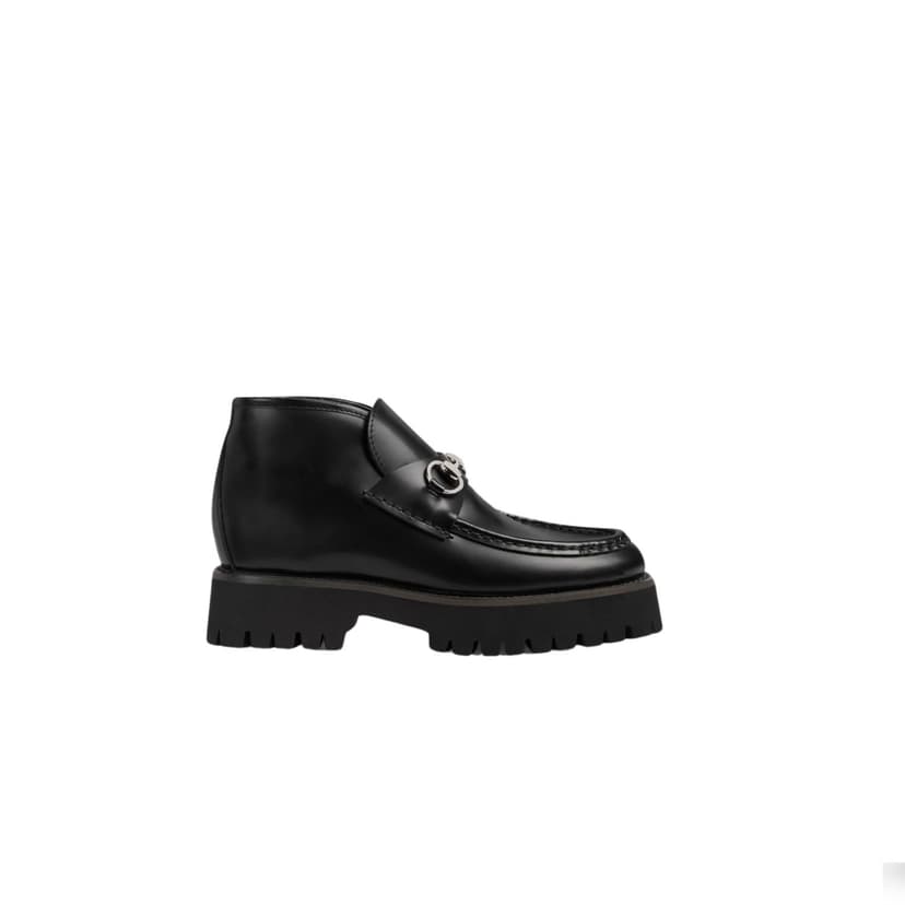 Gucci Ankle With Horsebit Boots Black For Women - 764204 DS800 1000
