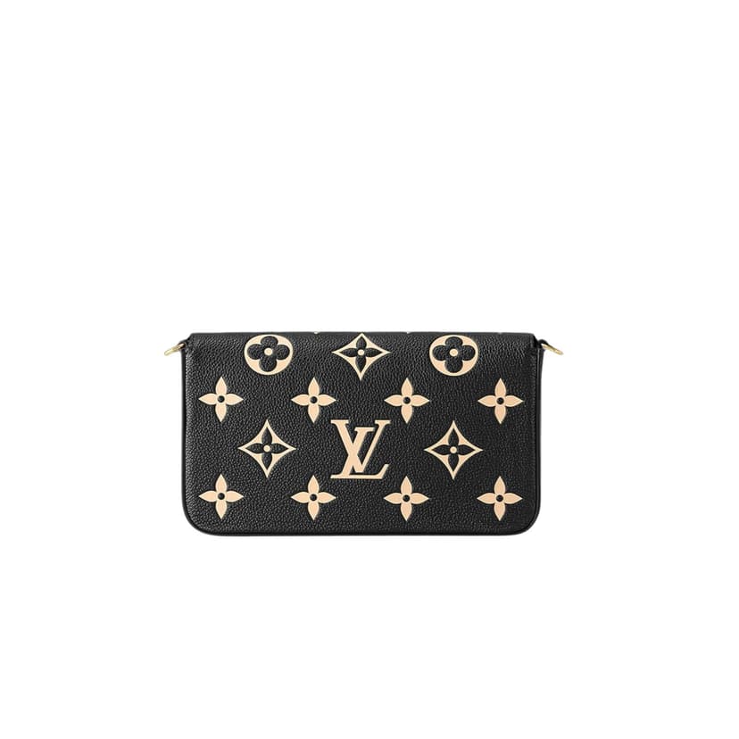 Louis Vuitton Félicie Pochette Black/Beige For Women 21cm/8.3in M82479