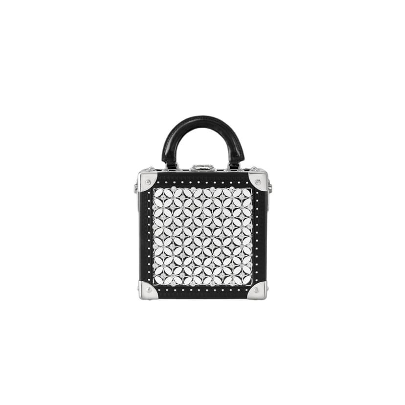 Louis Vuitton Mini Square Trunk LV Flower Silver For Women 17cm/6.7in - M12253