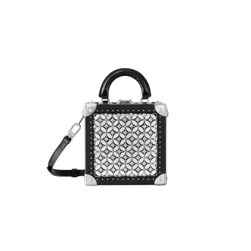 Louis Vuitton Mini Square Trunk LV Flower Silver For Women 17cm/6.7in - M12253