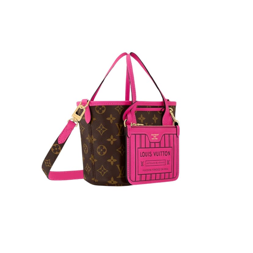 Louis Vuitton Neverfull Bandoulière Inside Out BB Rose For Women 24cm/9.4in - M12106