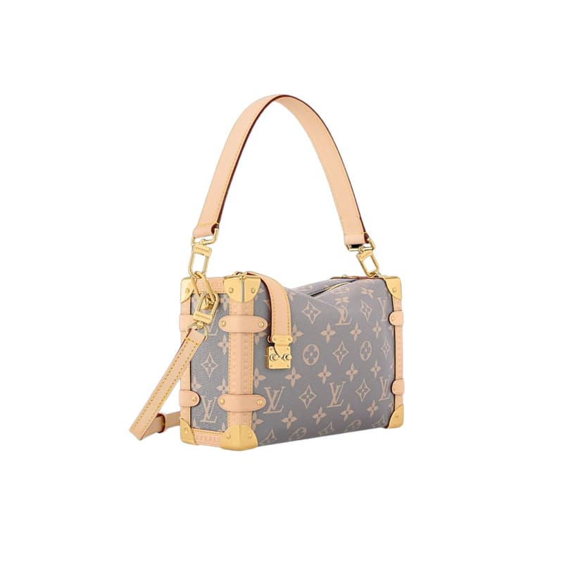 [True-to-ORIGINAL] Louis Vuitton Side Trunk MM Trianon Grey For Women 21cm/8.3in - M12428