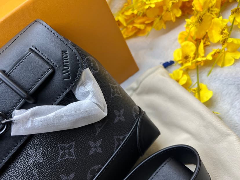 [True-to-ORIGINAL] Louis Vuitton Steamer PM Black For Men 9.8in/25cm - M46953