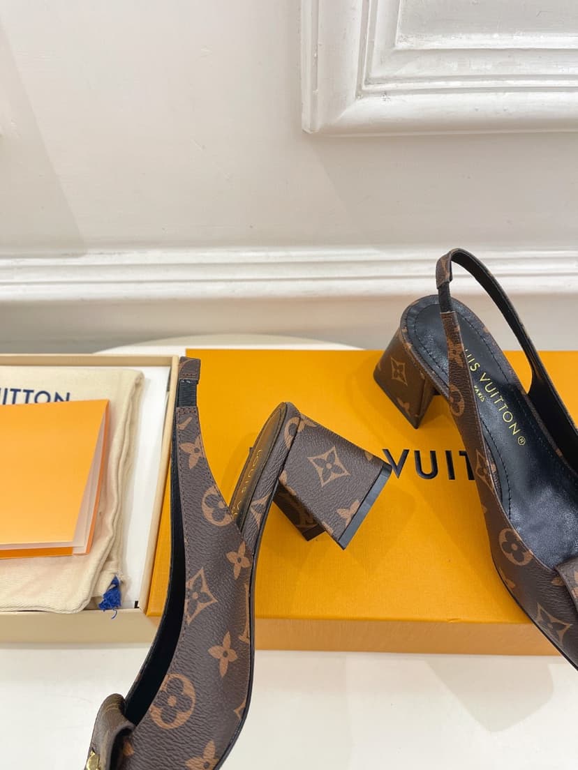 Louis Vuitton Shake Slingback Pump Brown For Women