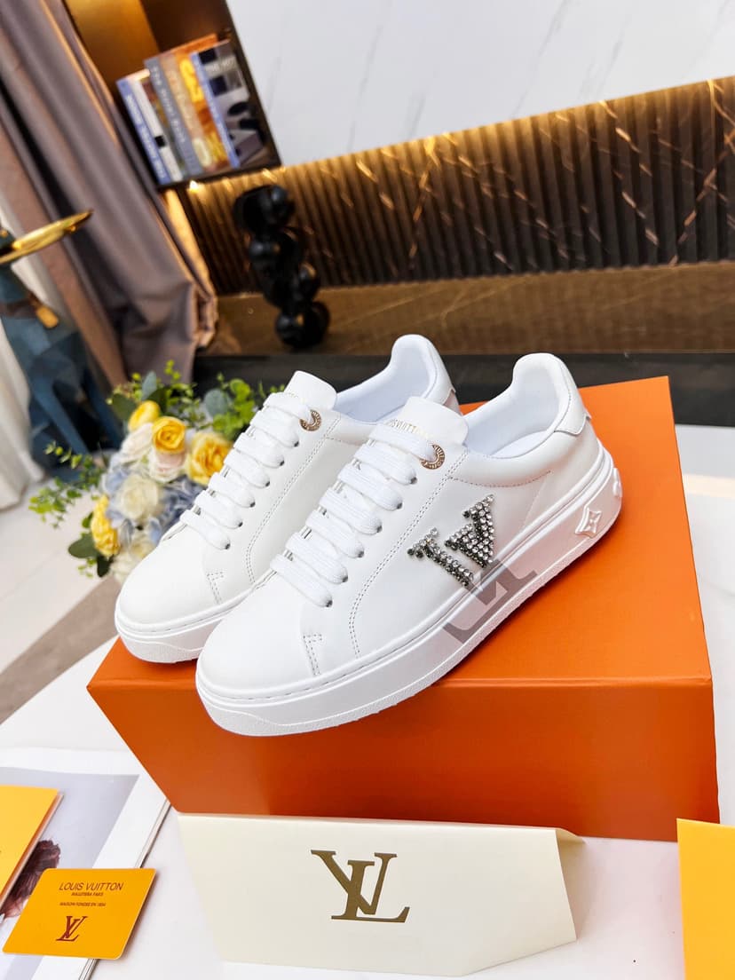 Louis Vuitton Women's Time Out Sneaker Sliver For Women LV 1A9Q2G