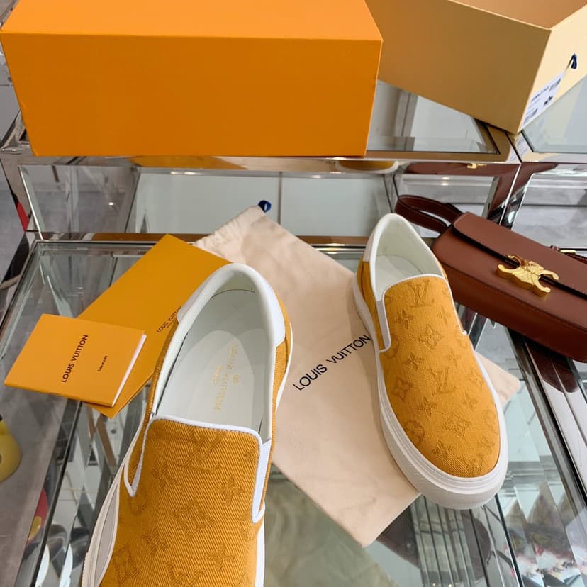 Louis Vuitton Women's Trocadero Slip On Orange For Women LV