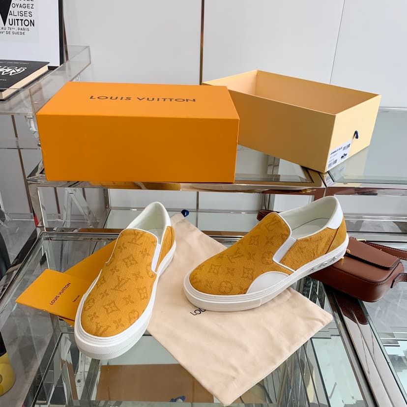 Louis Vuitton Women's Trocadero Slip On Orange For Women LV
