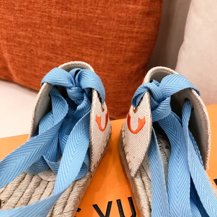 Louis Vuitton Women's Starboard Flat Espadrille Orange For Women LV