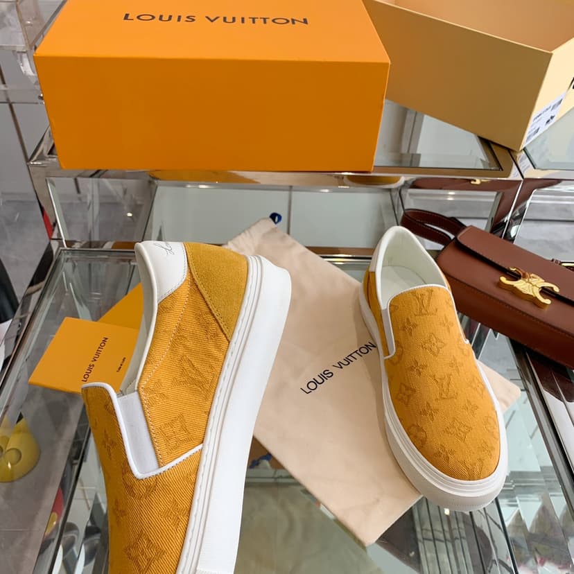 Louis Vuitton Women's Trocadero Slip On Orange For Women LV