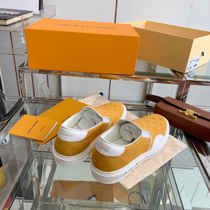 Louis Vuitton Women's Trocadero Slip On Orange For Women LV
