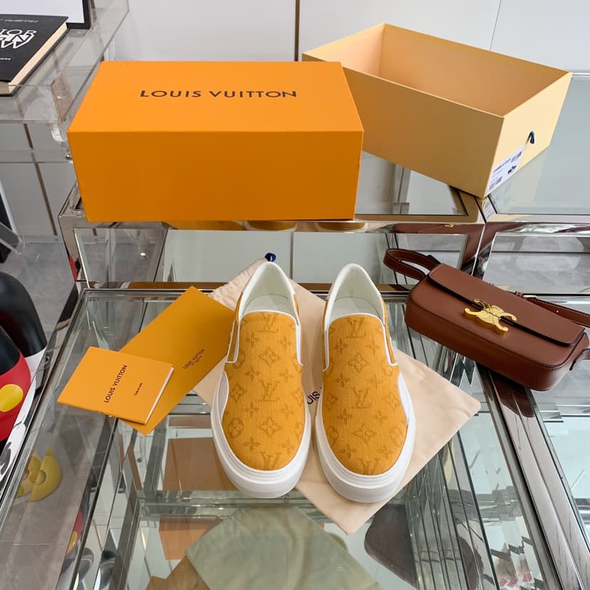 Louis Vuitton Women's Trocadero Slip On Orange For Women LV