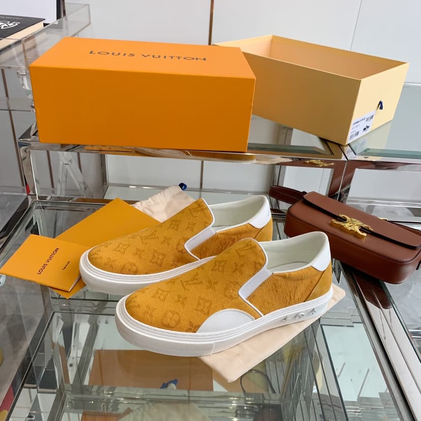 Louis Vuitton Women's Trocadero Slip On Orange For Women LV