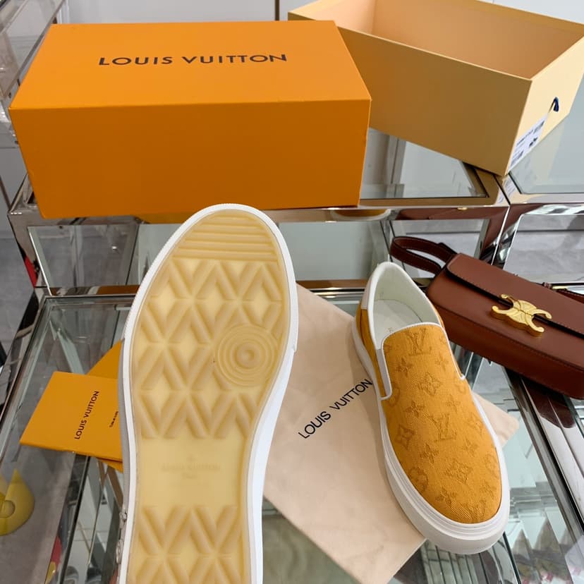 Louis Vuitton Women's Trocadero Slip On Orange For Women LV