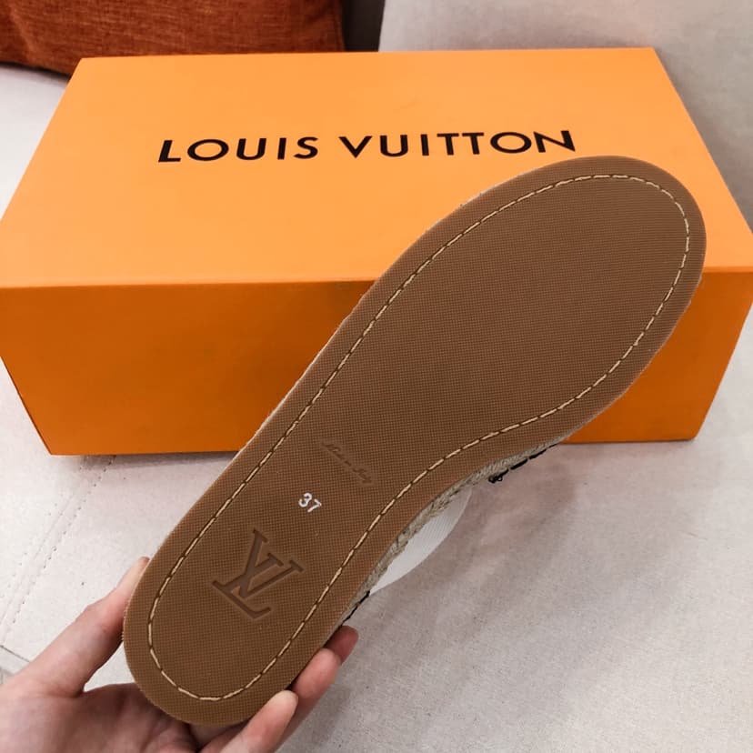 Louis Vuitton Women's Starboard Flat Espadrille Black For Women LV