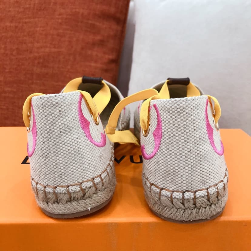 Louis Vuitton Women's Starboard Flat Espadrille Pink For Women LV