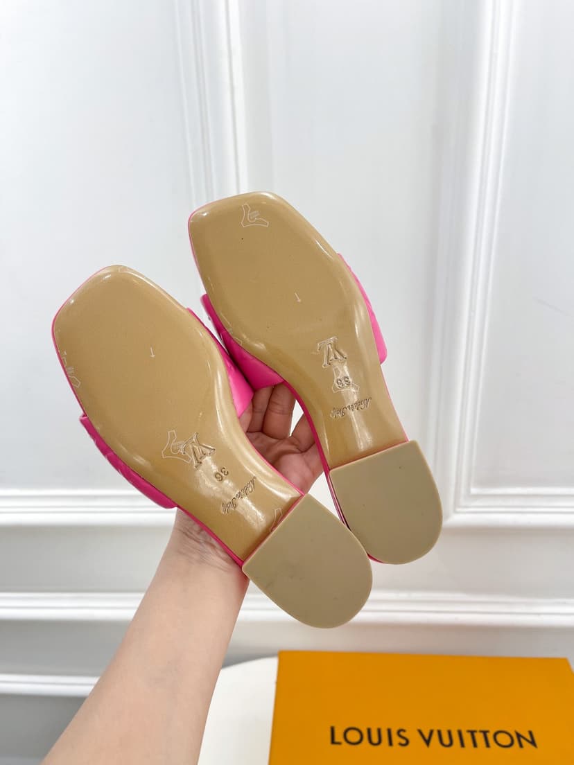 Louis Vuitton Women's Revival Flat Mule Pink For Women LV 1A9PAX