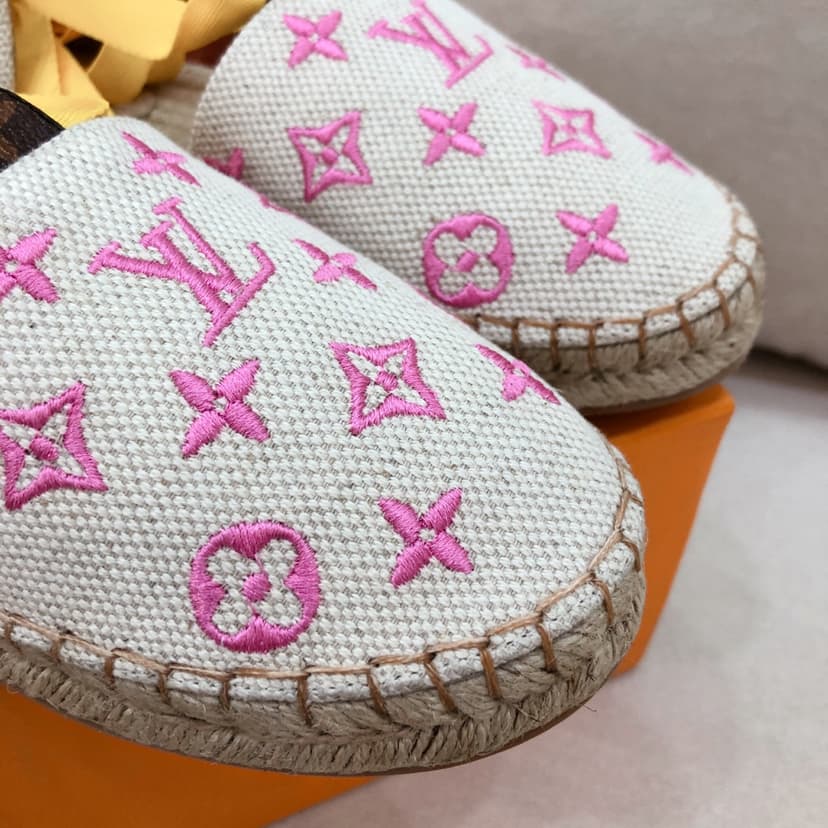 Louis Vuitton Women's Starboard Flat Espadrille Pink For Women LV