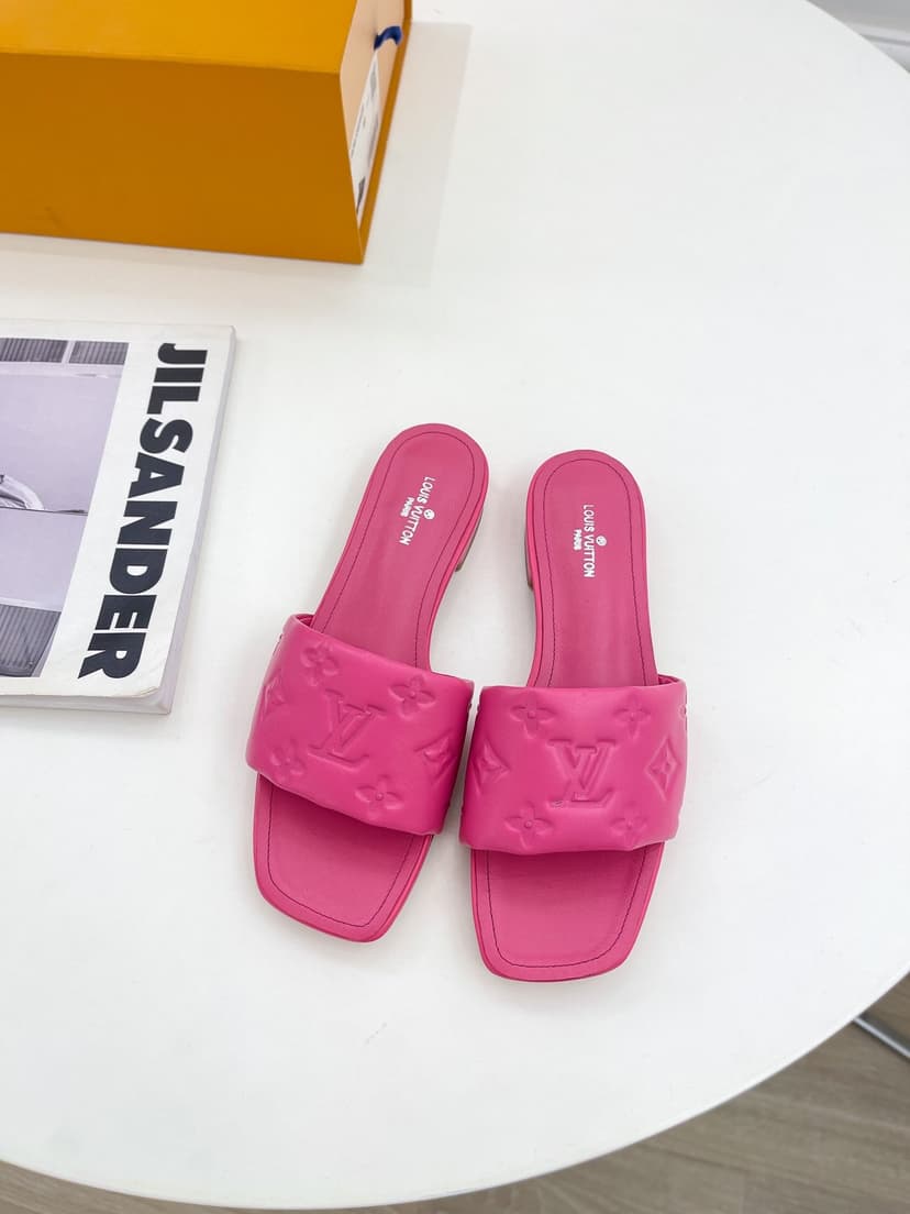 Louis Vuitton Women's Revival Flat Mule Pink For Women LV 1A9PAX