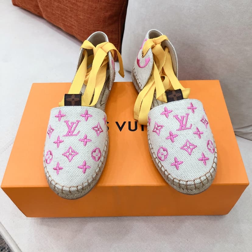 Louis Vuitton Women's Starboard Flat Espadrille Pink For Women LV