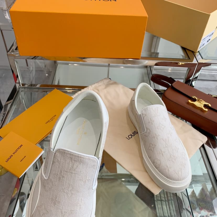 Louis Vuitton Women's Trocadero Slip On White For Women LV