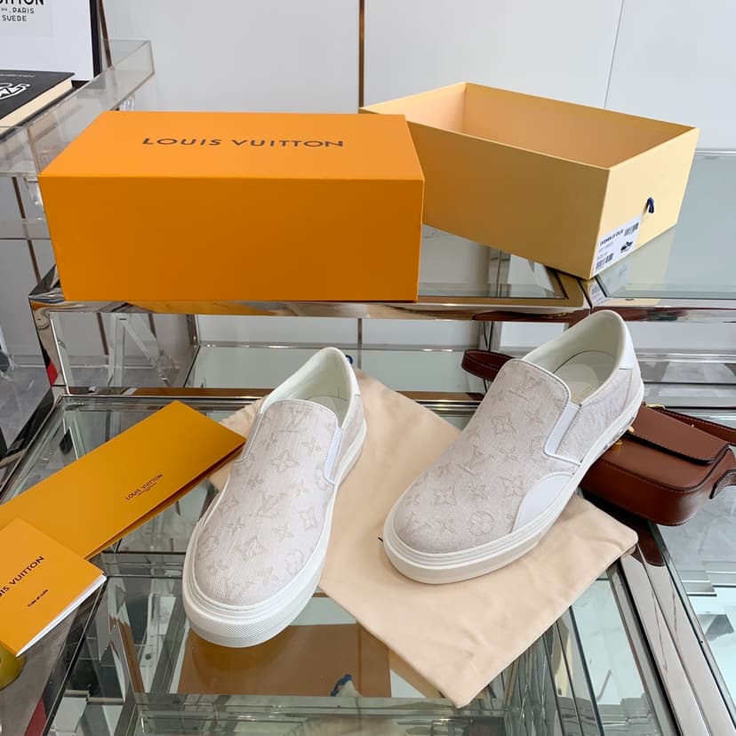 Louis Vuitton Women's Trocadero Slip On White For Women LV