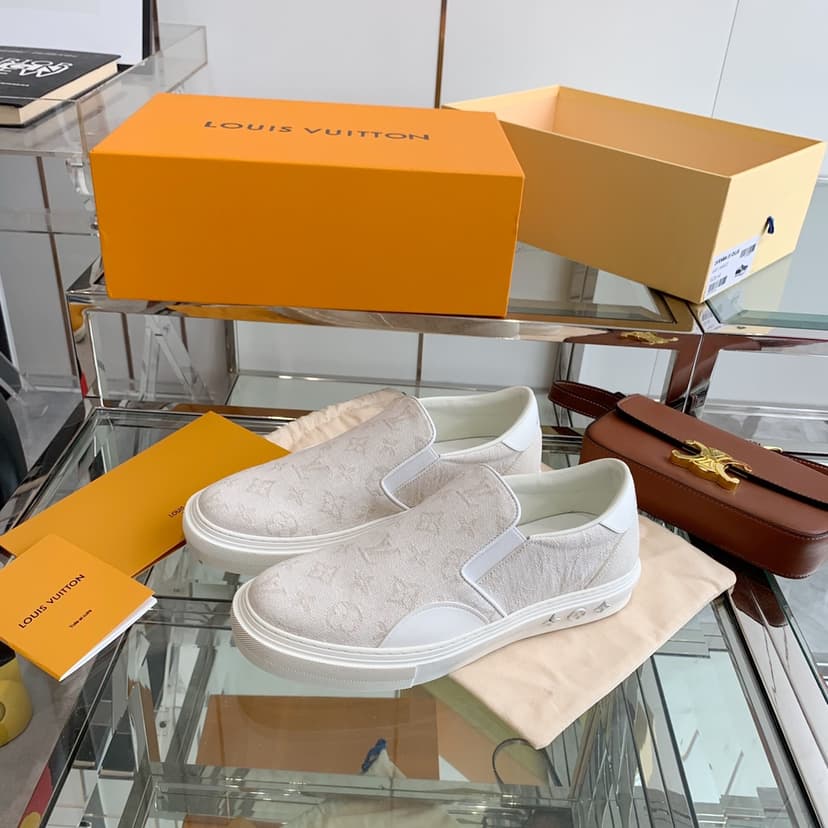 Louis Vuitton Women's Trocadero Slip On White For Women LV