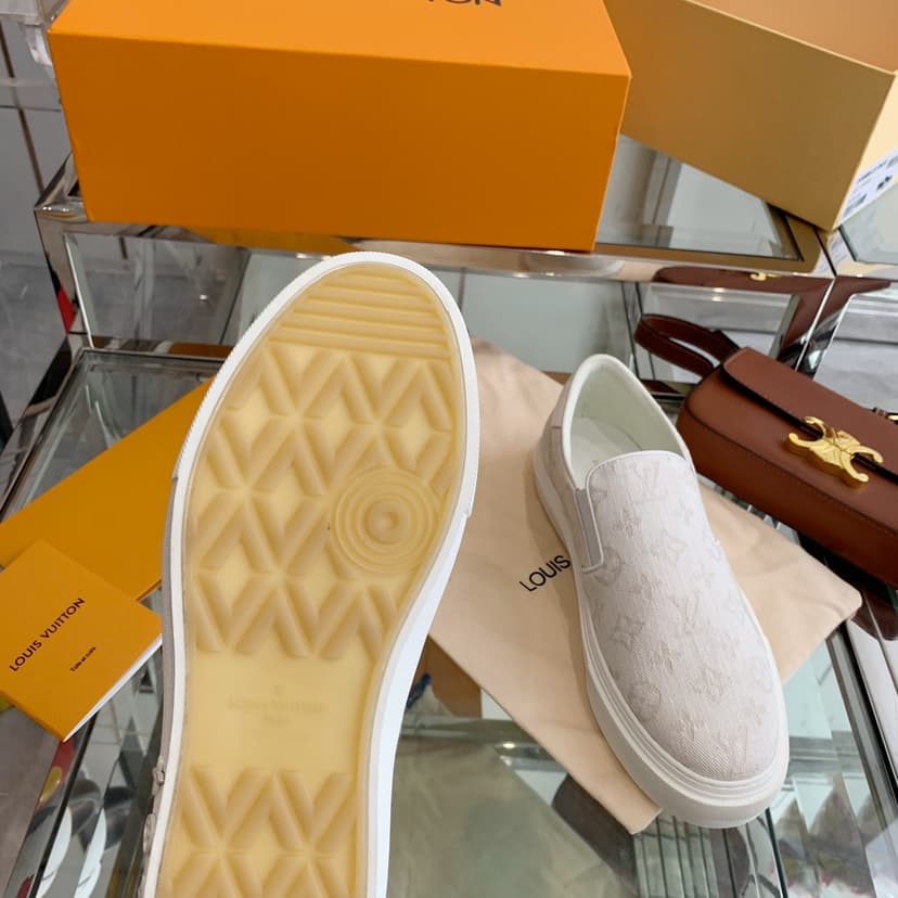 Louis Vuitton Women's Trocadero Slip On White For Women LV