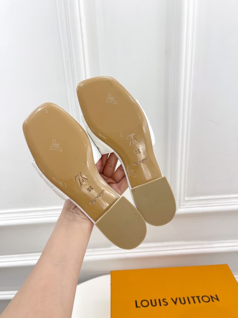 Louis Vuitton Women's Revival Flat Mule Light Blue For Women LV 1A9P7D