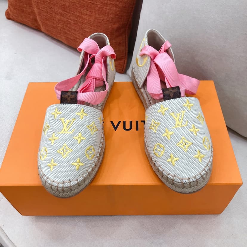 Louis Vuitton Women's Starboard Flat Espadrille Yellow For Women LV