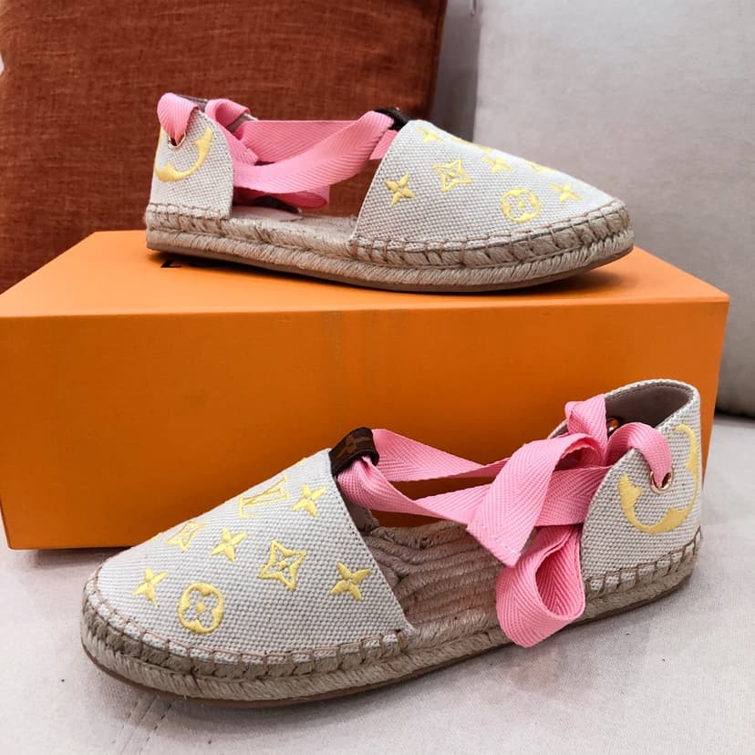 Louis Vuitton Women's Starboard Flat Espadrille Yellow For Women LV