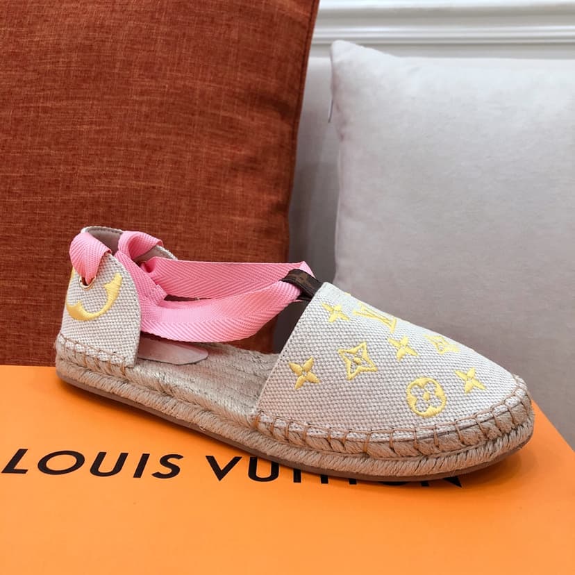 Louis Vuitton Women's Starboard Flat Espadrille Yellow For Women LV