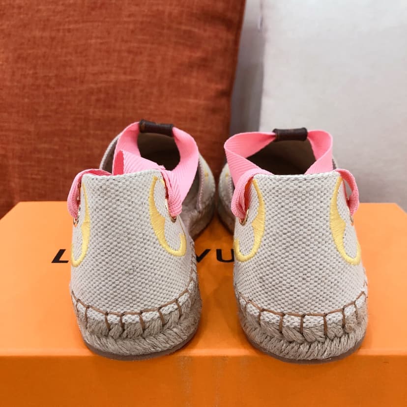 Louis Vuitton Women's Starboard Flat Espadrille Yellow For Women LV