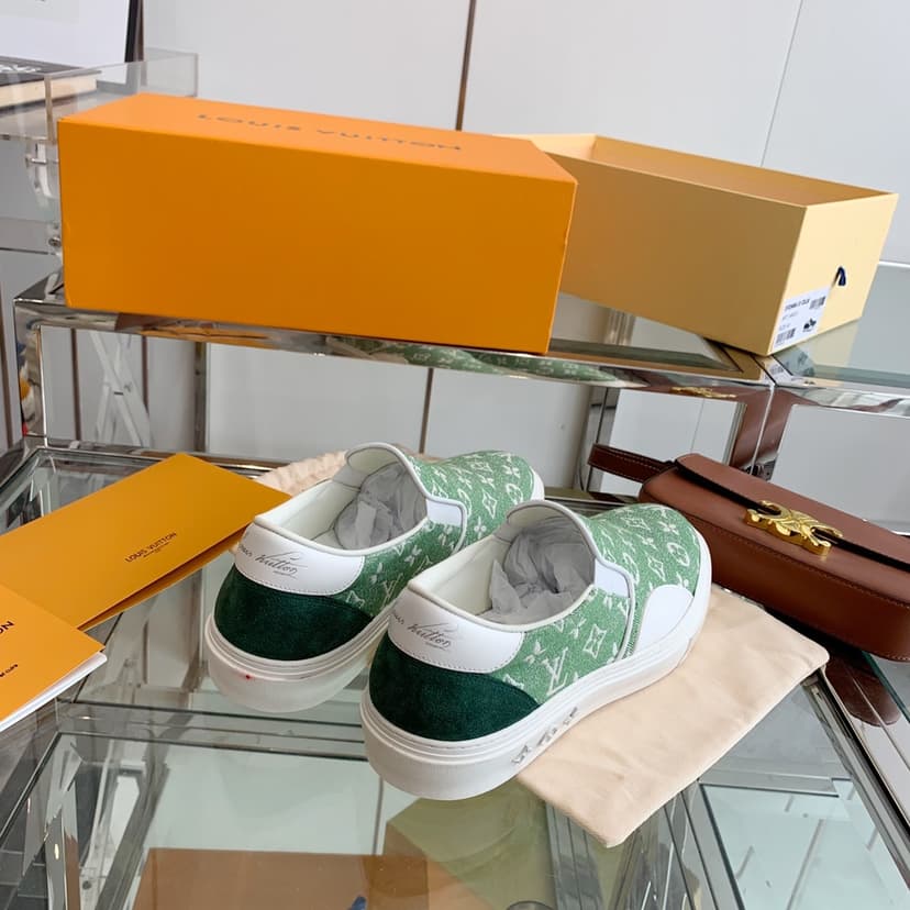 Louis Vuitton Women's Trocadero Slip On Green For Women LV