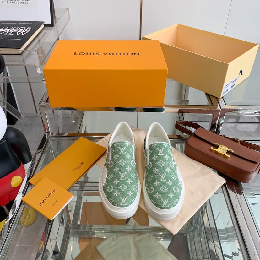 Louis Vuitton Women's Trocadero Slip On Green For Women LV