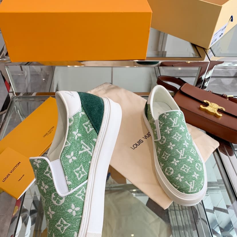 Louis Vuitton Women's Trocadero Slip On Green For Women LV