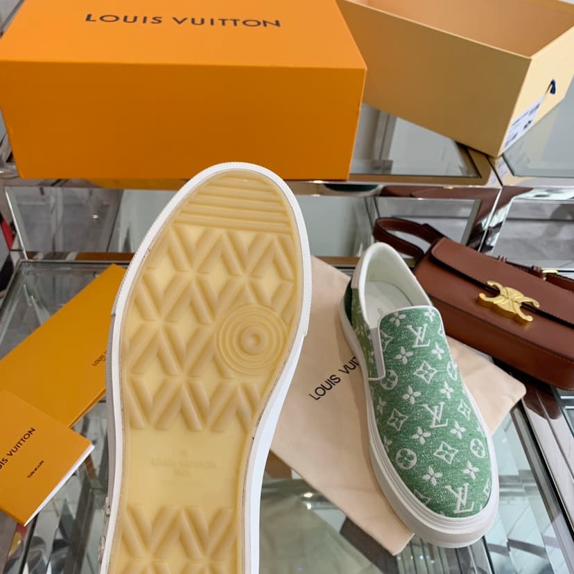 Louis Vuitton Women's Trocadero Slip On Green For Women LV