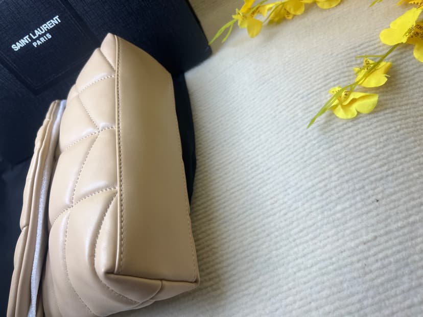 [True-to-ORIGINAL] Saint Laurent Toy Puffer Dark Beige For Women 23cm/9cm - 7593371EL072721