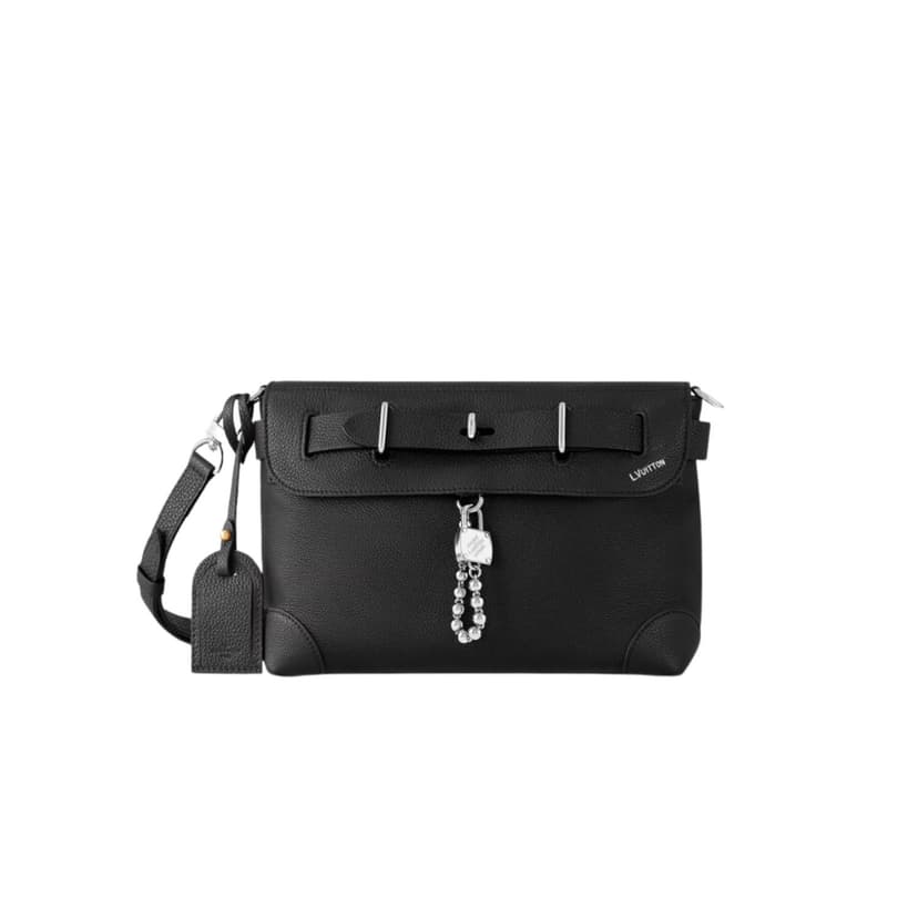 Louis Vuitton Steamer Crossbody Black For Men 30cm/12in - M11607