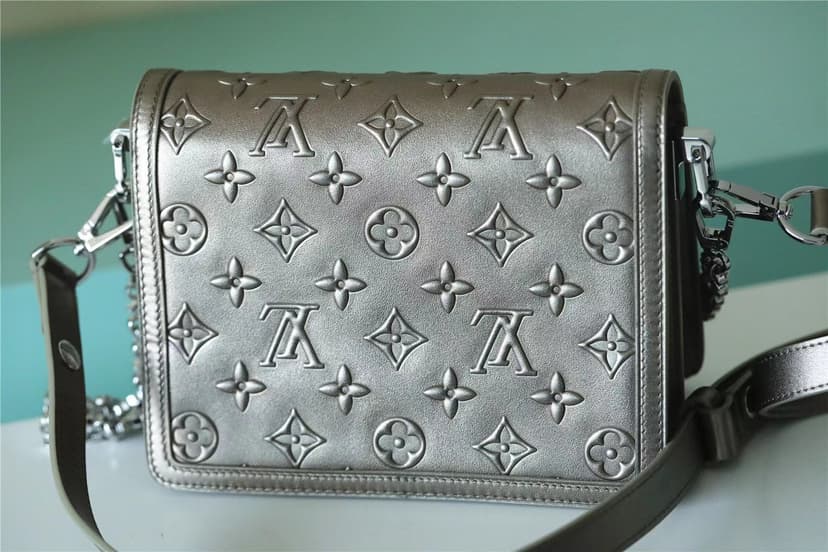 [True-to-ORIGINAL] Louis Vuitton Mini Dauphine Taupe For Women‎ 7.9in/20cm