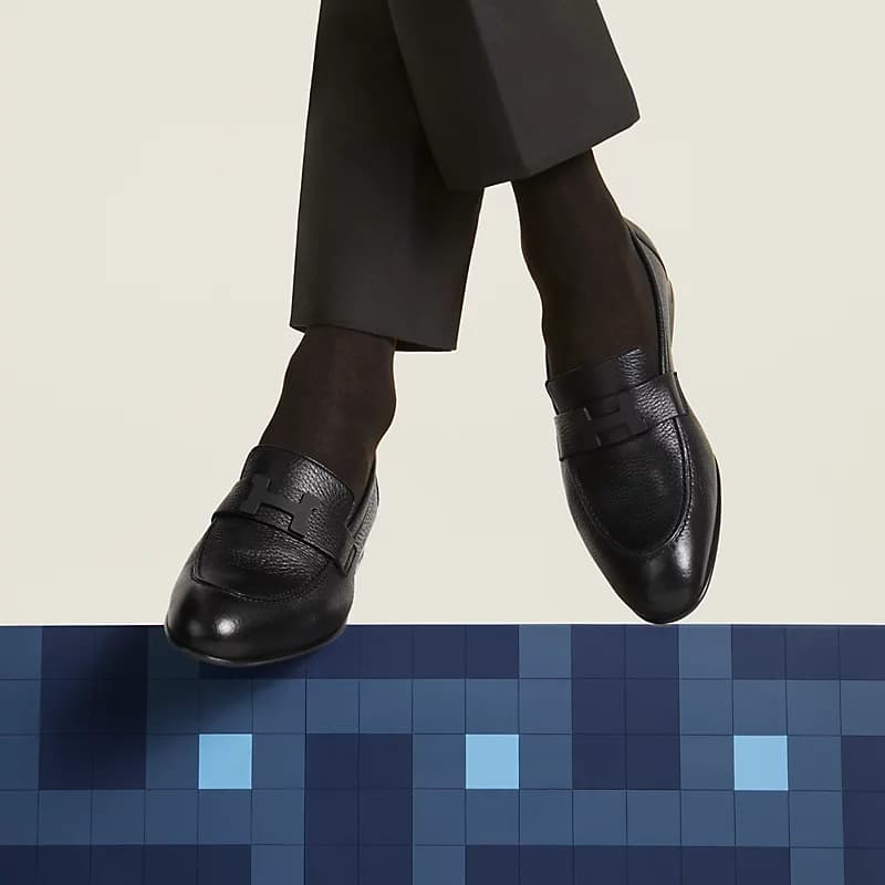 Hermes Paris Loafer Noir For Men H242898ZA02410