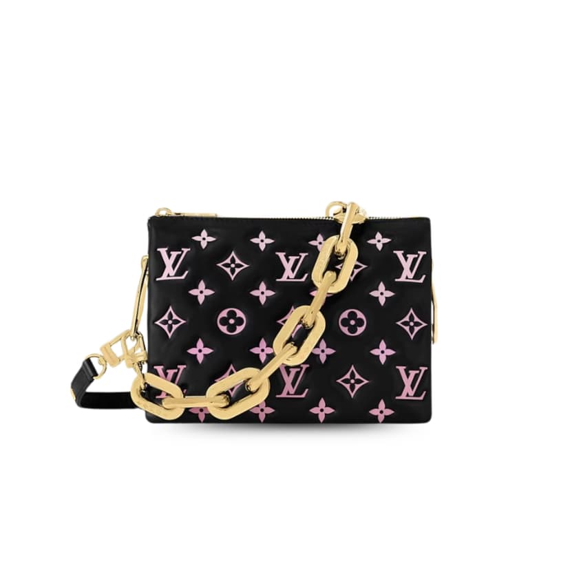 Louis Vuitton Coussin BB Handbag Black/Pink For Women 8.3in/21cm M12159