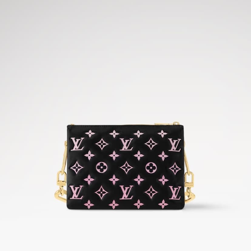 Louis Vuitton Coussin BB Handbag Black/Pink For Women 8.3in/21cm M12159