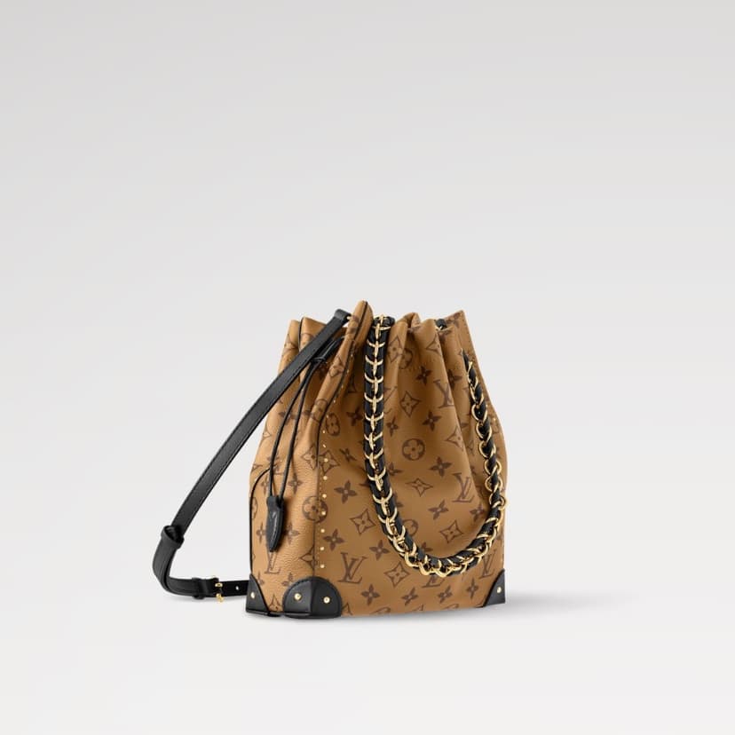 Louis Vuitton Noé Trunk PM Handbag Monogram Reverse Brown For Women 9.1in/23cm M13324